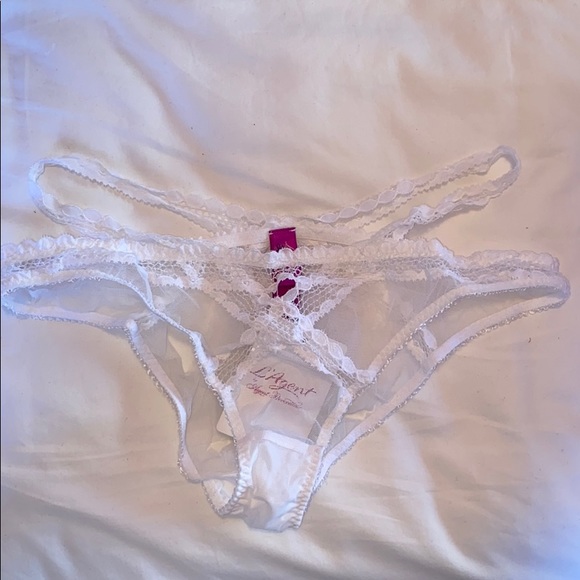 NWT L’Agent by AP Adah Mesh Lace Bikini Brief - Picture 10 of 13